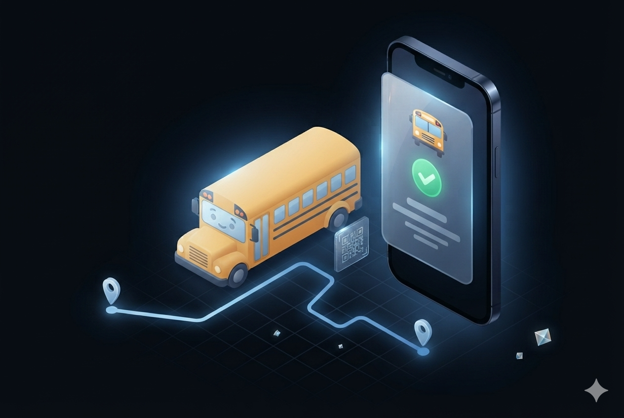 JoTrack School: the bus, the route, and the parent notification